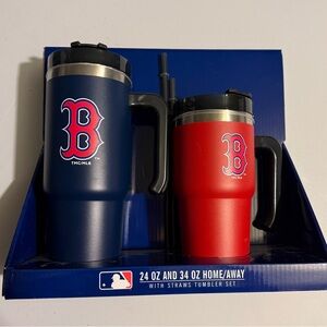 MLB Blue and Red Tumbler Set